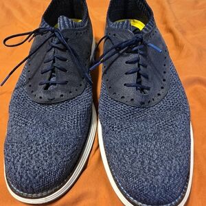 Cole Haan Blue Knit Oxford Shoes